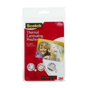  Scotch(TM) Thermal Laminating Pouches, 4.37 Inches x 6.06 