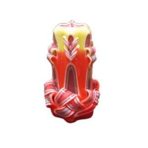   Tall Turquoise Red Ribbon Stand Alone Havdalah Candle: Everything Else