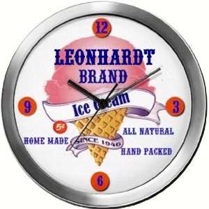  LEONHARDT 14 Inch Ice Cream Metal Clock Quartz Movement 