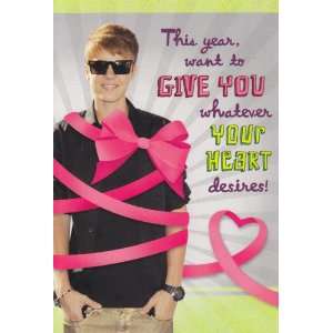  Greeting Card Birthday Justin Bieber This Year, Want to 