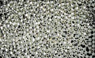 Sterling Silver3mm Faceted Round Beads, Pack of 50, New  