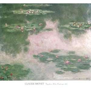  Nympheas, Water Landscape, 1907 by Claude Monet 42x38 