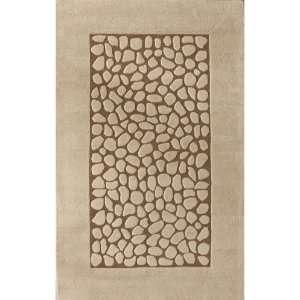  Contemporary Area Rugs Beige 3 6 x 5 6 100% Wool Hand 