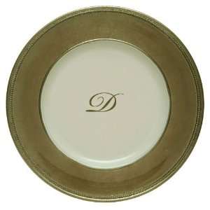 Jay Import Company 132D 13 Monogrammed Charger Plates 
