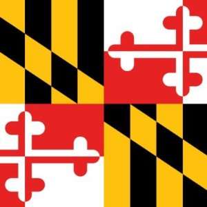  Maryland Flag Sticker 