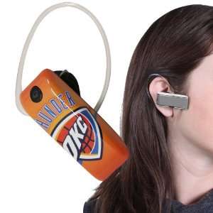   NBA Oklahoma City Thunder Orange Bluetooth Headset: Sports & Outdoors