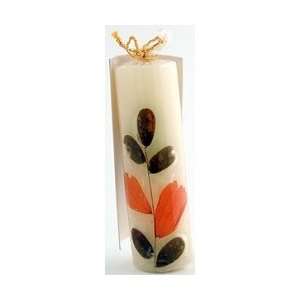 Auroshikha Flower Candles   Patchouli   Cylindrical (3/4 In x 2 3/4 In 