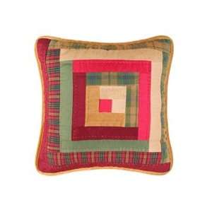  Pinecone Lodge Quilted Throw Pillow