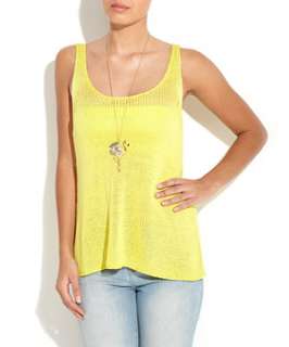 Yellow (Yellow) Yellow Knitted A Line Vest  238565785  New Look