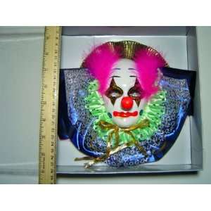  Ceramic Clown Mask for Wall   402 D: Everything Else