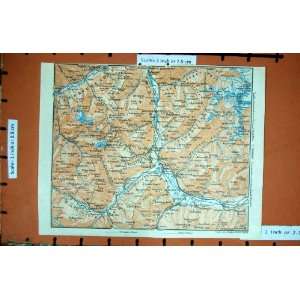 MAP 1927 TYROL GLURNS VALCAVA LAAS SCHGAU MOUNTAINS
