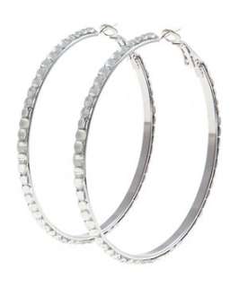 Crystal (Clear) Crystal Hoop Earrings  242068590  New Look