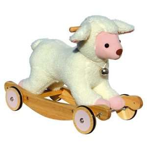  Adorable Soft Baby Sheep Ride On: Childrens Push Ride On: Toys & Games