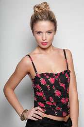   and Ratings   Clearance   Daria Rose Print Bustier Top 