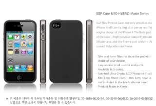 SGP iPhone 4 / 4S Case Neo Hybrid Matte Series Gun Metal