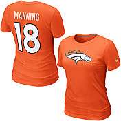 Nike Denver Broncos Peyton Manning Womens Name & Number T Shirt 