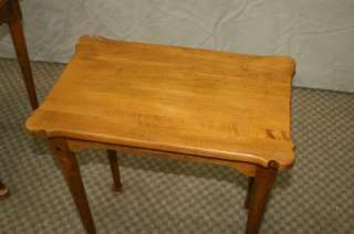 ETHAN ALLEN CIRCA 1776 MAPLE NESTING END SIDE TABLES  