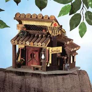 Wood Trading Post Birdhouse 