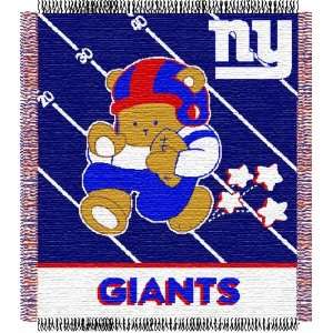    New York Giants Woven NFL Throw   36 x 46