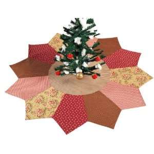 Cinnamon Rose Quilted Christmas Tree Skirt:  Home & Kitchen