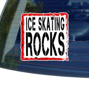 Ice Skating Rocks   Window Bumper Laptop Sticker