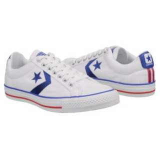 Athletics Converse Mens Star Player EV Ox White/Royal/Red Shoes 