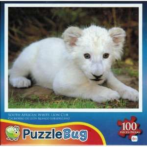   100 Piece Jigsaw Puzzle   South African White Lion Cub Toys & Games