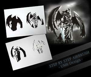 Step by Step Stencil ~~ UMR Airbrush Schablone AS 106 M  