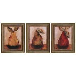  Set of 3 Pears Framed Wall Art