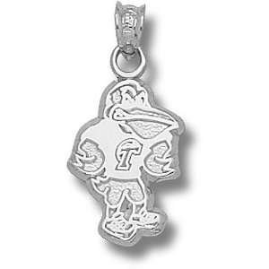 Tulane University Pelican Mascot 5/8 Pendant (Silver)  