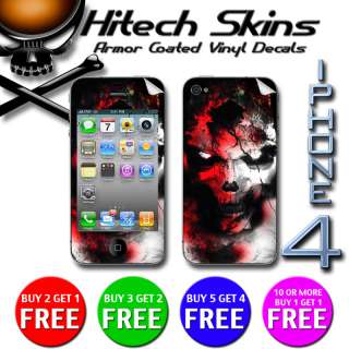 Iphone 4 Skin   RED FACE OF DEATH  
