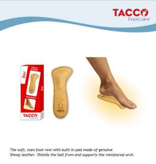 Tacco 675 Deluxe Metatarsal Inlay 3/4 Leather Insole 1P  