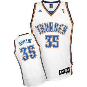 Oklahoma City Thunder #35 Kevin Durant White Jersey  