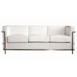  Le Courbusier Petit Couch in Geniune White Leather
