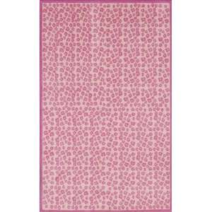   Kids Area Rug Girls Pink 5x7 Animal Leopard Print: Furniture & Decor