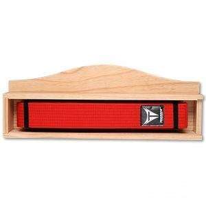 Single Karate Belt Display Wood Rack   1 Belt  Sports 