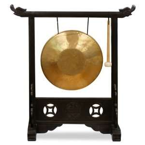 Chinese Brass Gong with Dragon Stand:  Home & Kitchen
