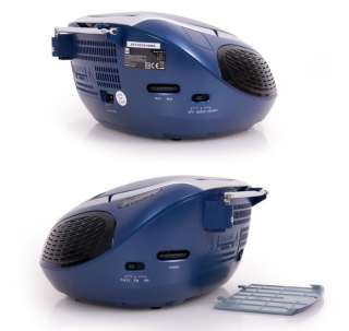 Tragbarer Kinder CD Player Radio  Kinderradio blau incl. Stereo 