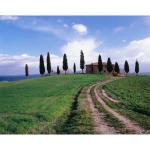  Farm House In Tuscan Countryside Wall Mural