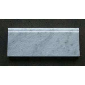   Carrera White Carrara Marble Baseboard Trim Molding