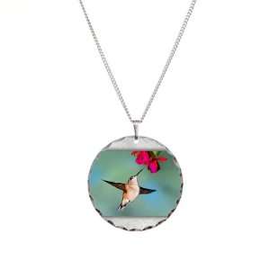  Necklace Circle Charm Black Chinned Hummingbird: Artsmith 