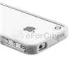Bumper Clear/White Gel Rubber Skin Case Cover+PRIVACY FILTER for 