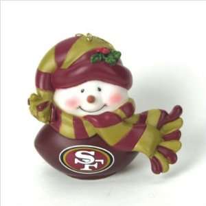  San Francisco 49ers 2.75 Musical Light Up Snowman Sports 