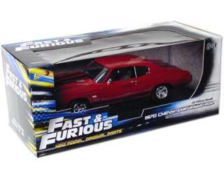 1970 CHEVY CHEVELLE SS (rot) Fast & Furious Auto 118 (1/8 Scale) DIE 