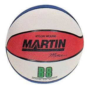  Martin B8 Rubber Mini Ball Basketballs RED/WHITE/BLUE MINI 