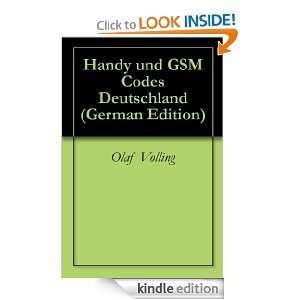 Handy und GSM Codes Deutschland (German Edition) Olaf Volling  