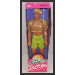  1991 Sun Sensation Ken Barbie Doll Toys & Games