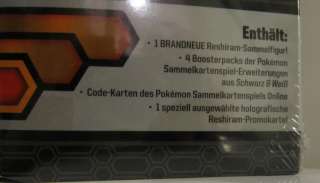 Pokemon Schwarz & Weiß Reshiram Sammelfigur Box mit Promokarte Neu 