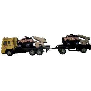   18 Inch Military Truck Hauler Missile Launcher Army Men Toys & Games
