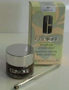 Clinique   brush on cream liner   04 (deep brown)  